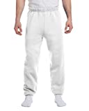Jerzees 8 oz Sweatpant (973M) No Pockets Available in 10 Colors - White 973M S