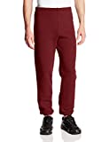 Russell Athletic Men's Dri-Power Closed Bottom Sweatpants (No Pockets), Maroon, Large