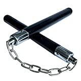 MSGumiho Safe Solid Rubber Training Nunchucks Nunchakus with Steel Chain and Bearing Ball System only for Beginners,Adults and Professionals Perform, Practice, Training,Exercise (1PCS)