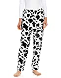 Leveret Fleece Womens Sleep Pants Black Cow X-Large