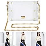 MOETYANG Transparent Clutch Clear Purse Crossbody for Women Shoulder Bags PGA Stadium Approved Bags