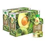 Happy Baby Organics Clearly Crafted Stage 2 Baby Food, Apples, Kale & Avocados, 4 Ounce Pouch (Pack of 16) packaging may vary