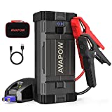 AVAPOW Jump Starter 2000A Peak 18000mAh Portable Battery Jump Starter for Car with Dual USB Quick Charge 3.0(Up to 8.0L Gas or 6.5L Diesel),12V Jump Box,Compact Lithium Car Power Pack