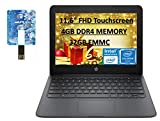 HP 2020 Newest Chromebook 11.6" HD Laptop for Business and Student, Intel Celeron N3350, 4GB RAM, 32GB eMMC Flash Memory, Webcam, USB-A&C, WiFi , Bluetooth, Chrome OS with E.S Holiday32GB USB Card