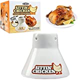Cook's Choice Ceramic Steamer Beer Can Roaster- Sittin' Chicken Marinade Barbecue Cooker- Infuse delicious BBQ flavor