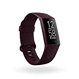 Fitbit Charge 4 Fitness and Activity Tracker with Built-in GPS, Heart Rate, Sleep & Swim Tracking, Rosewood/Rosewood, One Size (S &L Bands Included)