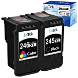 LxTek Remanufactured Ink Cartridge Replacement for Canon PG-245XL CL-246XL PG-243 CL-244 XL to use with Pixma MX492 MX490 MG2420 MG2520 MG2522 MG2920 MG2922 MG3022 MG3029 IP2820(1 Black + 1 Tri-Color)