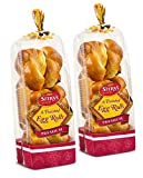 Stern's Bakery Traditional Kosher Braided Challah Rolls | Fresh & Delicious | Great for Shabbat or any Holiday | 2 13 oz Packs with 6 Challah Rolls Included Per Pack