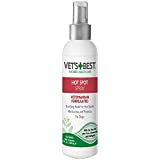 Vets Best Dog Hot Spot Itch Relief Spray | Relieves Dog Dry Skin, Rash, Scratching, Licking, Itchy Skin, and Hot Spots | No-Sting and Alcohol Free | 8 Ounces