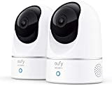 eufy Security S220 Indoor Cam 2-Cam Kit, 2K Security Indoor Camera Pan & Tilt, Plug-in Camera with Wi-Fi, Human & Pet AI, Voice Assistant Compatibility, Motion Tracking, Homebase not Compatible