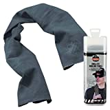 Ergodyne Chill Its 6602 Cooling Towel, Long Lasting Cooling Relief, Gray