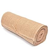 Tosnail 10 Yard Long 12" Wide Natural Burlap Fabric Roll for Craft Projects, Home Decor, Wedding Decor