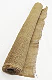 40" Wide x 24 feet Long Burlap Roll Premium Jute Liner | 40 inch x 8 Yards | Heavy Duty (7oz) Craft Fabric | Weed Barrier | Gardening Landscaping Edging | Natural Jute-Burlap Wide Ribbon 24 feet Long