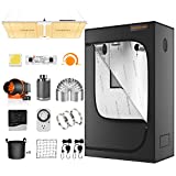 Spider Farmer 2023 update 4x2 Grow Tent Kit Complete SF-2000 LED Grow Light with Samsung LM301B Diodes & Dimmable 24" x 47" x 71" Growing Tent 4 Inch Inline Fan Ventilation System Grow Setup Kit