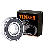 TIMKEN 6204-2RS 2PACK Double Rubber Seal Bearings 20x47x14mm, Pre-Lubricated and Stable Performance and Cost Effective, Deep Groove Ball Bearings