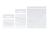 500 Pack 2 Mil Clear Plastic Reclosable Bags, 3 Assorted Sizes, 2x2 2x3 5x5 Inch Clear Durable Plastic Resealable Zipper Baggies for Jewelry, Beads, Pill,Snack, Storage, Shipping & Packaging