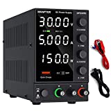 DC Power Supply Variable, Adjustable Switching Bench Power Supply (0-30 V 0-5 A) with 4-Digits LED Display, 5V/3.6A USB Quick-Charge Interface, Short Circuit Alarm, Coarse and Fine Adjustments