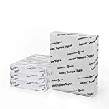 Accent Opaque White Printer Paper, 12” x 18” 28lb Copy Paper – 1,600 Sheets (4 Reams) – Premium Computer Paper with Super Smooth Finish, 97 Bright, 104gsm – Ideal for Ink Heavy Printing – 189024C