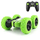 fisca RC Car Remote Control Stunt Car, 4WD Monster Truck Double Sided Rotating Tumbling - 2.4GHz High Speed Rock Crawler Vehicle with Headlights for Kids Age 4, 5, 6, 7, 8, 9 - 12 Year Old