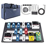 Guitar Pedal Board Large, 22.2" x 12.78" x 2.75", Pedalboard for Guitar, Aluminum Alloy Effects Pedal Board with Bag