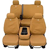 Covercraft Carhartt SeatSaver Front Row Custom Fit Seat Cover for Select Ford F-150 Models - Duck Weave (Brown) - SSC2485CABN