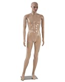 Full Body Mannequin Male Dress Form Adjustable Dress Model Sewing Manikin 73 Inch Mannequin Stand Realistic Mannequin Display Clothing Form Metal Base Showcase Mannequin