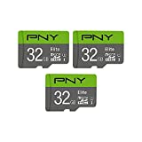 PNY 32GB Elite Class 10 U1 microSDHC Flash Memory Card 3-Pack - 100MB/s, Class 10, U1, Full HD, UHS-I, micro SD