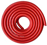 SoundBox Connected 4 Gauge Red Amplifier Amp Power/Ground Wire 25 Feet Superflex Cable 25'