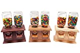 Hand-made DOUBLE Wooden Candy Dispenser - M&M Peanut Skittles Snack - Wood Candy Dispenser - DavesWoodDesigns