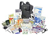 Lightning X Stocked EMS/EMT Trauma & Bleeding First Aid Responder Medical Backpack + Kit - Black