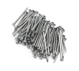 cSeao 80pcs Metal Cement Wood Sliding Nails for Wood Furniture, 50mm 2" Length, Common Nails Hanging Nails Picture Hanging Nails