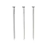 25pcs Hardware Nails, 4 Inches Nickel Plated Hanging Nails, Wall Nails for Hanging, Wood Nails, Long Nails (4 In)