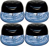 Bluonics 4-Pack Fresh Aire Water Based Revitalizer. Black Color with 6 LED Color Changing Lights