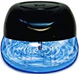 Bluonics Fresh Aire Water-Based Air Revitalizer & Freshener with a bottle of of Eucalyptus Fragrance. Black Color Water-Based Purifier with 6 LED Color Changing Light for Small and Large Rooms