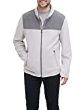 Tommy Hilfiger Men's Classic Zip Front Polar Fleece Jacket, Light Grey/Ice, L