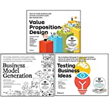 Alexander Osterwalder 3 Books Collection Set (Value Proposition Design, Business Model Generation, Testing Business Ideas)