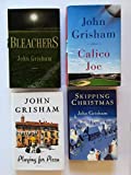 Set of 4 Sports and Life Stories by John Grisham: Calico Joe, Bleachers, Playing for Pizza, and Skipping Christmas