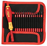 Wiha 28390 Insulated SlimLine Interchangeable Set Includes Handle with Pouch, 15-Piece