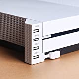 ElecGear USB Hub 2.0 for Xbox One S, 4 Ports USB Expansion Adapter Splitter for Xbox One Slim Video Gaming Console