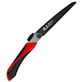 KAKURI Japanese Pull Saw Folding for Metal Cutting & PVC Cutting 8-1/4", Foldable Hand Saw for Aluminum, Brass, Soft Iron, Plastic, Pipe, Razor Sharp Japanese Steel Blade, Made in JAPAN