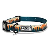 Wolfgang Man & Beast Premium Adjustable Dog Training Collar, Made in USA, Overland Print, Medium (1 Inch x 12-18 Inch)