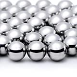 100 Pieces Nail Polish Mixing Agitator Balls Stainless Steel Mixing Balls Rust-proof Paint Mixing Balls Metal Mixing Balls for Nail Polish Model Paints, 6.35 mm