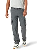 Lee Men's Performance Series Extreme Comfort Synthetic Straight Fit Cargo Pant, Charcoal, 40W x 30L