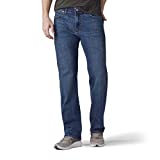 Lee Men's Big & Tall Performance Series Extreme Motion Relaxed Fit Jean, mega, 44W x 30L