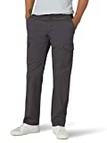 Lee Men's Performance Series Extreme Comfort Twill Straight Fit Cargo Pant, Charcoal, 34W x 29L