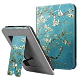 Fintie Stand Case for All-New Nook Glowlight Plus 7.8 Inch 2019 Release, Folio Premium PU Leather Protective Cover with Card Slot and Hand Strap (Not Fit Previous Gen 6 Inch 2015), Blossom