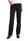 Time & Tru Women's Millennium Pull On Pants (Large 12/14, Black)