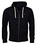 POLO RALPH LAUREN Men's Classic Fleece Full Zip Hoodie, Black, L