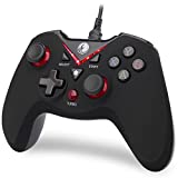 IFYOO-V108-Red V-one Wired USB Gaming Controller Gamepad Joystick for PC (Windows XP/7/8/10) & Steam & Android & PS3 - [Red]