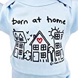 Born at Home Outfit, 0-3 Month Baby Boy Home Birth, Boys Birthed at Home Shirt for Baby, Birth Announcement Outfit, Crunchy Mom Gifts, Homebirth Shower Gift, Long Sleeves (Newborn, Blue)